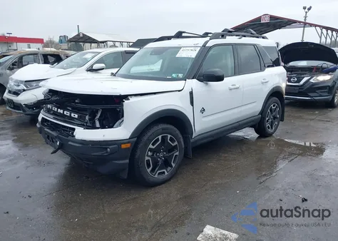 2023 Ford Bronco Sport Outer Banks z USA, uszkodzony, nr VIN 3FMCR9C60PRE20631